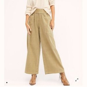 Free People Cosmic Way Wide Leg Pants Women’s Size L Lagenlook Comfy